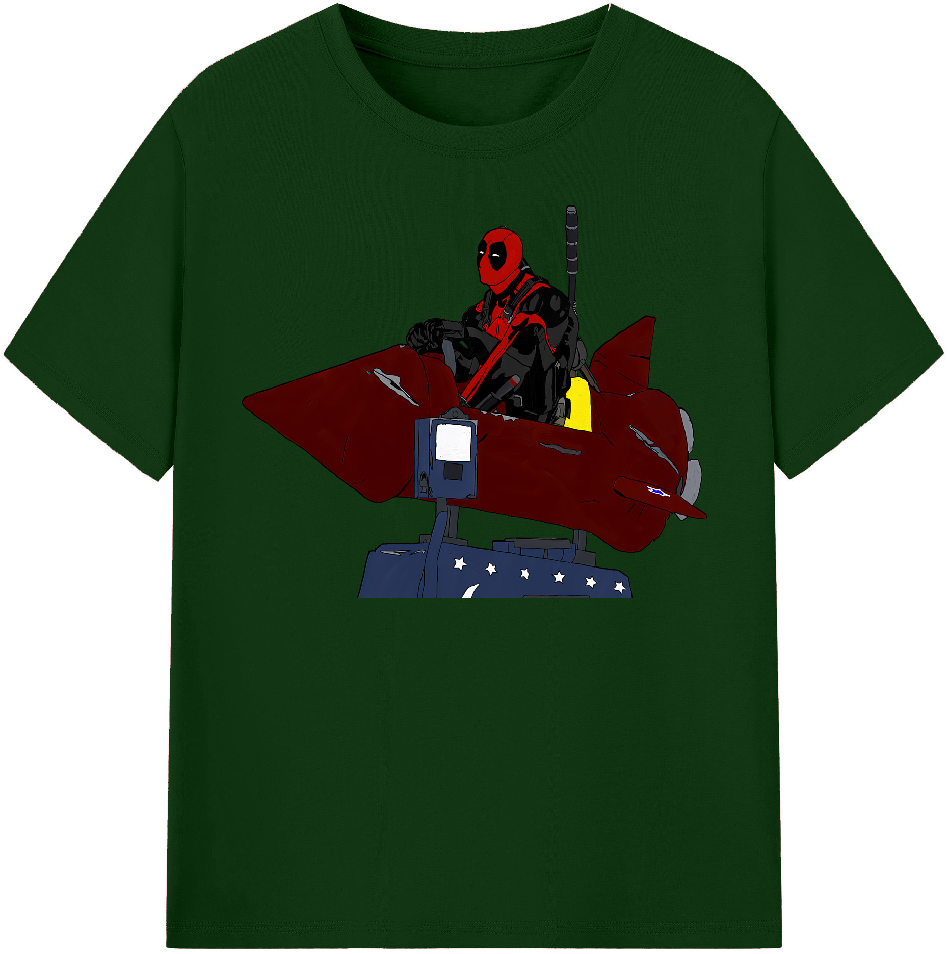 （画像用） Deadpool デッドプール 綿100％半袖Tシャツ（フロントプリント）
